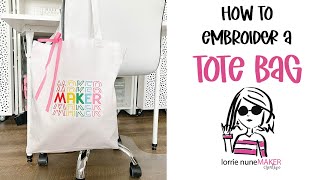 How to Embroider a Tote Bag  Ricoma EM1010  Chroma Luxe [upl. by Lampert]