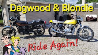 1970s Honda CB750F models ride again Dagwood rips [upl. by Fairley]