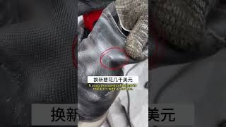 Touareg air shock absorber can be repaired instead of replacedshorts carrepair mechanic car [upl. by Livesay]