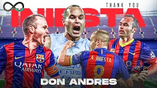 ANDRES INIESTA  FAREWELL TO FOOTBALLS FINEST [upl. by Lusa]