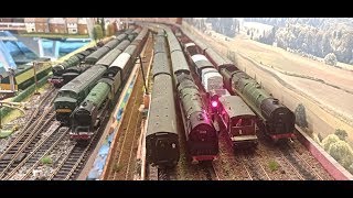 A massive running session with 8 locos 104 trucks and 97 coaches [upl. by Nehgaem369]