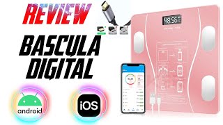 Báscula Electrónica De Baño Bluetooth Inteligente  REVIEW  UNBOXING  Vincula con ANDROID amp iOS ✅🔥 [upl. by Darbie231]