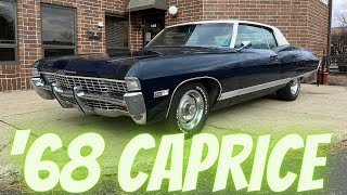 1968 Chevrolet Caprice  Survivor  396 s Match Bucket Seats amp Console  SOLD [upl. by Nnayrb]