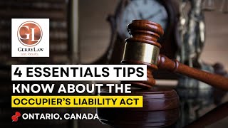 4 Essential Tips You Must Know About Ontario’s Occupier’s Liability Act [upl. by Ancilin]