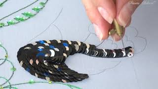 Luneville Embroidery Tutorial Professional Lesson 8 [upl. by Rebme656]