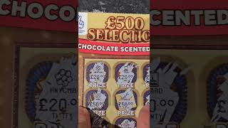 Jackpot Win from 500 Selection Chocolate Scented Scratch Cards  Happy Days jackpotwinner jackpot [upl. by Ortrude]