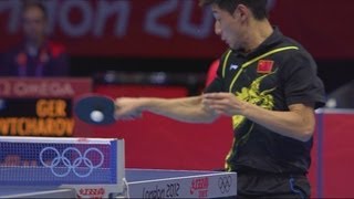 Zhang Wins Mens Table Tennis SemiFinal  London 2012 Olympics [upl. by Annahoj]