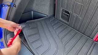 How to Cut Rear Backrest Mat with Trunk Mat Compatible with 20222025 Acura MDX [upl. by Mar28]