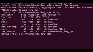 Solve growpart error  cannot create directory tmp no space left on device failed to make temp dir [upl. by Hna]