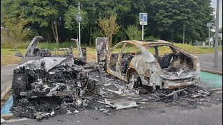 A Collégien deux voitures électriques ont tout simplement brûlé pendant leur recharge [upl. by Noryk221]