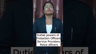 DV ACT में क्या है Duties Protection Officers की [upl. by Merl]