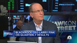 BlackRock CEO Larry Fink Long term investors should be at least 80 in equities or hard assets [upl. by Ayanet]