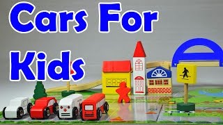 Cars for kids  wooden baby toys  car videos  videos for children  toy cars [upl. by Aicener]