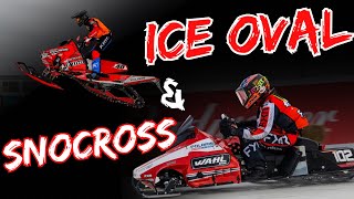 The ULTIMATE snowmobile race Snocross amp Oval Racing [upl. by Llemej]