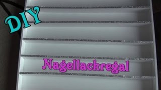 DIY stabiles Nagellackregal aus Holz selber machen wooden rack [upl. by Led858]