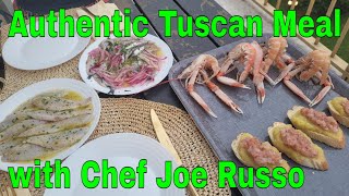 Authentic Tuscan Meal w Chef Joe Russo Tuscany Cooking cucinaitaliana [upl. by Peace]