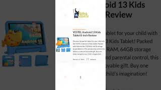 🧸YESTEL Android 13 Kids Tablet 8inch Review [upl. by Esmaria746]