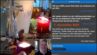 Gedanken zur Herrnhuter Tageslosung am 7 November 2024 [upl. by Eardnaed340]