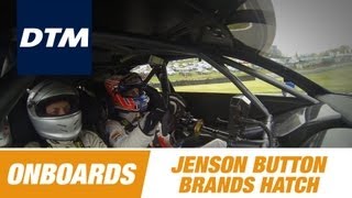 Onboard Taxiride Jenson Button  DTM Brands Hatch 2013 [upl. by Noelc]