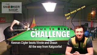 Keenan Cigler beats Vinnie and Shaun in the Brown to Black challenge How many can you do [upl. by Aserej]