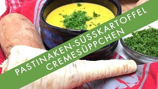 Thermomix  PastinakenSüßkartoffelCrèmeSuppe  Vegan [upl. by Rufena372]