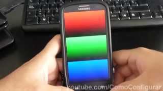 como probar el estado colores de pantalla samsung galaxy s3 [upl. by Lotsirb127]