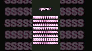 Spot 4 5Jes world 🌼 illusion opticalillusion [upl. by Kcirej]