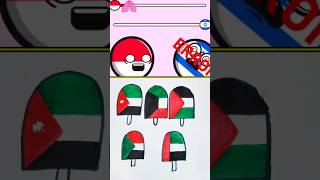 Similar Flags 🇵🇸🇸🇩🇰🇼🇯🇴🇦🇪 drawing trending shorts viralart [upl. by Linet]