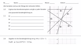 Kannst du alle Aufgaben lösen Lineare Funktionen [upl. by Leanora]