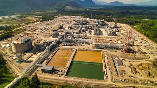 LNG Canada Jul 2023 Construction Update Day and Night Mini 3 Pro [upl. by Delacourt]