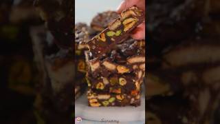 Chocolate Biscuit Cake  Dark chocolate Digestive Biscuits Nuts amp Dried Fruit [upl. by Meeks547]