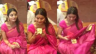 Ananya Nagalla Visits Vijayawada Kanaka Durgamma Temple  Ananya Nagalla Latest Video  News Buzz [upl. by Mchale1]