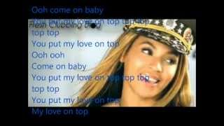 love on top beyonce lyrics [upl. by Eduam]