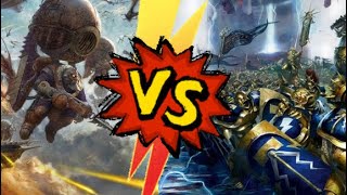 Spearhead Kharadron Overlords VS Stormcast Eternals 🪓🔫 [upl. by Ynnol]