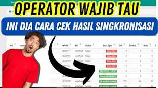 Cara Cek Hasil Singkronisasi Dapodik  Mudah  SPDatadik [upl. by Yellas834]