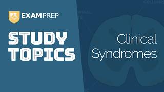 Study Topics Clinical Syndromes [upl. by Ahtnams]