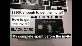 Amex Centurion Black Card Spending Requirements  My Experience [upl. by Berliner454]