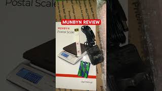 MUNBYN SHIPPIMG SCALE REVIEW postalservices weightscale shippingsupplies munbyn [upl. by Anahsor]