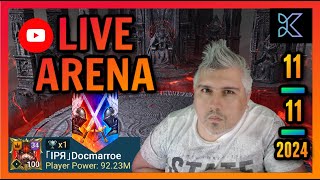 Raid Shadow Legends  Live Arena  IPR DocMarroe  1 in classic arena today [upl. by Ianej]