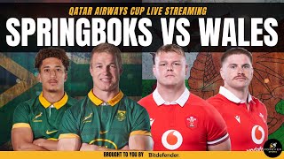 SPRINGBOKS VS WALES LIVE  South Africa vs Wales Live Commentary amp Watchalong [upl. by Notsyrb725]