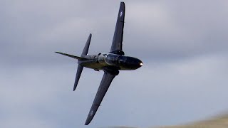 5 BAE Hawk passes through Cad  Mach loop Wales [upl. by Chladek439]