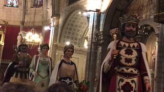 Gegants de la festa major a la catedral de Solsona [upl. by Damalis547]