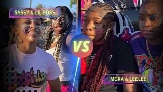 Sassy amp Lil Boss vs Mora amp LeeLee 😲🔥 Yeah This Battle Got FIESTY 😮‍💨🔥❕ [upl. by Aissert]