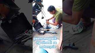 Motorcycle oil seal replacement repairtravel joyride [upl. by Eide610]