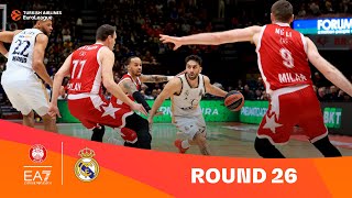 EA7 Emporio Armani MilanReal Madrid  Round 26 Highlights  202324 Turkish Airlines EuroLeague [upl. by Yleek949]