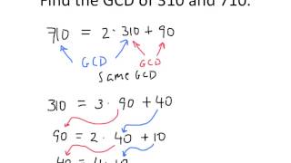 Abstract Algebra Using the Euclidean Algorithm to Compute GCD [upl. by Aramal]