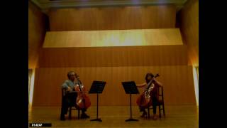 2nd mov Kummer Cello Duo C major Op22 No1 Tanaka amp Umatate cello [upl. by Adnarem993]