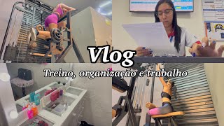 Vlog organização treino e trabalho  comprinhas 💖🏋🏻‍♀️ [upl. by Burne]