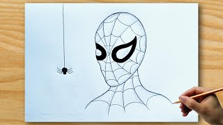 How To Draw Spider Man 🕷 Spider Man Drawing [upl. by Sapers973]