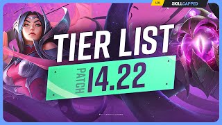 NEW TIER LIST for PATCH 1422  League of Legends [upl. by Angle864]